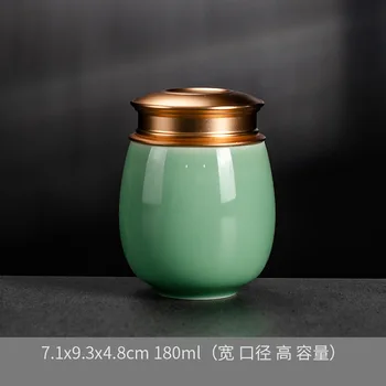 Čaj Kozarec Za Shranjevanje Keramike Čaj Polje Organizator Darilo Okrasite Kavo, Posodo Kitajski Stil Kuhinje Posode Sladkorja Skledo Keramični Slike 3