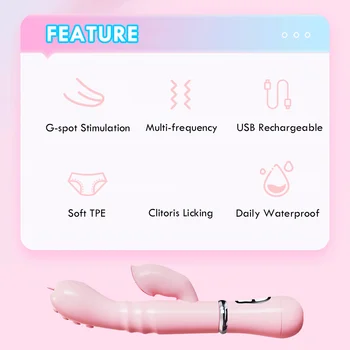 Jezik Lizanje G Spot Klitorisa Vibrator za Klitoris Golicač Sex Igrača za Ženske 12 Vzorec z vibriranjem Vaginalne Masaža Odraslih Orgazem Izdelka Slike 3
