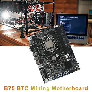 B75 8 Kartice BTC Rudarstvo Matično ploščo+G630 CPU+4PIN, Da 6PIN Napajalni Kabel+SATA Kabel 8 USB3.0(PCIE) LGA1155 DDR3 RAM SATA3.0 Slike 3