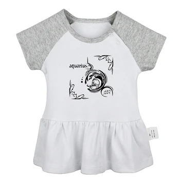 Ozvezdju Bik Plemenski Tatoo Aquarius Scorpio Design Newborn Baby Dekleta Obleke Malčka Dojenčka Bombaž Oblačila
