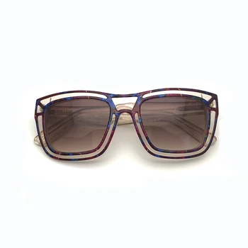 Visoka Kakovost Oversize Ženske sončna Očala Kvadratnih Poln Obraz Acetat, Modni, Klasični Sunglass za Žensko Očala Oculos UV400