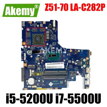 Za Lenovo Z51-70 AIWZ0/Z1 LA-C282P Laotop Motherboard Mainboard LA-C282P Matično ploščo z i5-5200U i7-5500U CPU Radeon V2G GPU Slike 1
