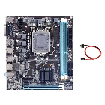 Matična plošča H61+Switch Kabel LGA1155 M. 2 NVME DDR3 PCIE 16X Za Domačo Pisarno Za PUBG PRIM LOL Gaming Motherboard Slike 2