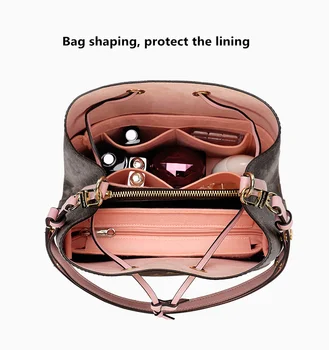Vstavite Vrečko Paše Za oblikovalec blagovne znamke vedro torbici znanja oblikovalec Organizator Ličila Notranje Torbici Organizirati Prenosno Kozmetično vrečko