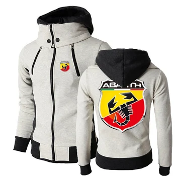 2022 ABARTH Moške Mode s Kapuco za Prosti čas Športna Fitnes College Priljubljena Hooded Zadrgo Barva Oblačila Majica