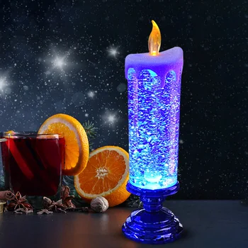 Fantazija, LED Sveče Luči 7-barva Preliva Kristalno Elektronska Sveča Stranka Vzdušje Okraski za Božič, Rojstni dan, Poroko