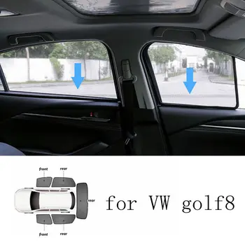 Za Volkswagen VW Golf 8 MK8 2020 2021 Pribor Dežnik Spredaj Zadaj Okno za zaščito pred soncem Proti komarjem Mreže Kritje 7pcs/set