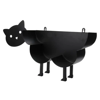 Black Cat Wc Roll Imetnik Papirja Kopalnica Skladiščenje Železa Samostojna Obrt Okraski Roll Papirnato Brisačo Imetnika