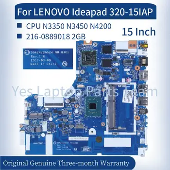 DG424/DG524 NM-B301 Za LENOVO Ideapad 320-15IAP 15Inch Laptop Mainboard N3350 N3450 N4200 216-0889018 2 GB Prenosnik Motherboard