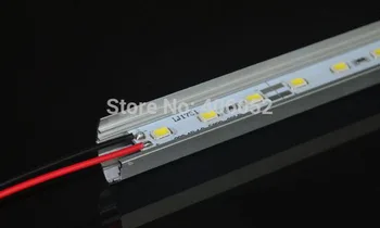 10pcs SMD5630 led bar luč 12v led trak kabinet svetlobe 36LEDs/0,5 M Z V-oblikovan Aluminij kanal Slike 1
