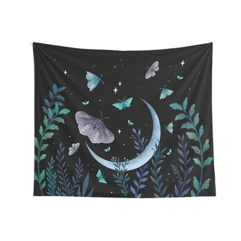 Psihedelični metulj tapiserija, Luna Cvetje, Rastline Vzorec Odejo Tapestryhome dekoracijo sten odejo tapiserija, spalnica steno