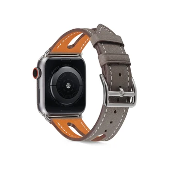 Pravega Usnja Watch Trak za Apple Serije 7 6 SE 5 4 3 osebnosti Watchbands 38 mm 40 mm 41mm 42mm 44 45 mm, Trakovi za iwatch