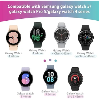 Za Samsung Galaxy Watch 4/5 40 mm 44 Band 20 mm silikonski trak Samsung Galaxy Watch 5 Pro 45MM /Watch 4 classic 42mm 46mm trak