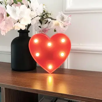 LED Srce Ljubezni Obliko Dekorativne Svetilke Noč Luč Za Valentinovo Darilo za Rojstni dan LED LUČI