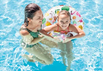 Original verodostojno INTEX otrok lifebuoy plavalni obroč plavajoči obroč 3-6 let s premerom 51 CM