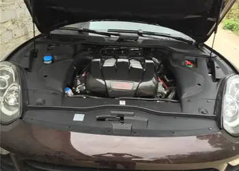 Visoka Kakovost Ogljikovih Vlaken spremenjen motorja iz ogljikovih vlaken kapuco pokrov motorja motor radiator cap Za Porsche Cayenne 958-2017 Slike 4