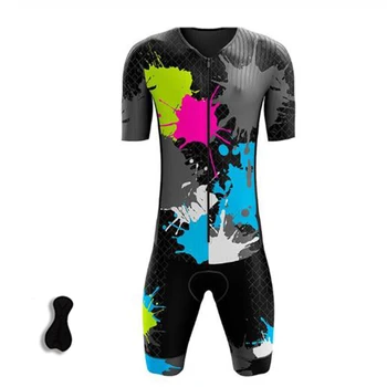 Za moške po Meri Sublimated Triatlon Jumpsuit Uniforme Kolo Jersey, Kolo Oblačila Design Dihanje Kolesarski Dres Triatlon Obleke Slike 2