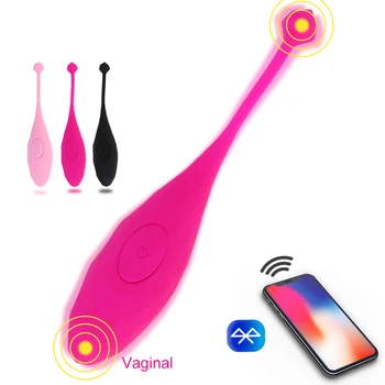 Sex Igrače Bluetooth Vibrator Dildos za Ženske Pametni Telefon APP Brezžični Nadzor Čarobni Vibrator za G Spot Klitoris Sex Igrača za Par Slike 5