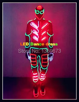 DHL Dostava 2016 Novo LED Dvorana Plesno Obleko/ EL Hladno Svetlobo Oblačila /Kostum Plesalka /America ' s Got Talent Uspešnosti Obleke