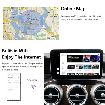 Radio Carplay nadgradnja Android Samodejno predvajanje Za Volkswagen Beetle 2016 - 2020 Apple Brezžična AI Okno Avtomobila Multimedijski Predvajalnik, GPS enota