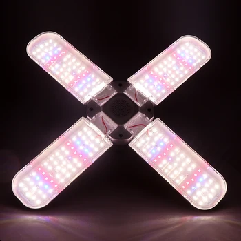 Novo Celoten Spekter 48W Zložljive LED Grow Light Celoten Spekter E27 Rastlin Raste Svetlobe Phytolamp Žarnice Za uporabo v Zaprtih prostorih Rastejo Šotor Sadik Slike 5