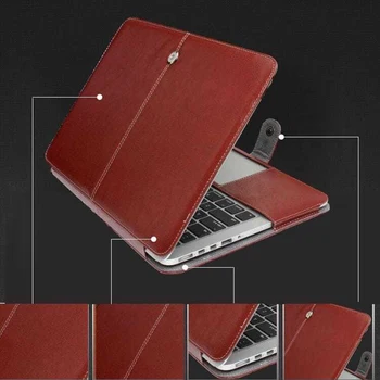 2020 Laptop Primeru za MacBook Air Pro Retina 11 12 13 15 16 palčni 2020 A2338 A2289 A2337 A2179 A1466 PU Usnja Kritje Vrečko Rokav