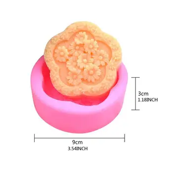 Vroče Prodaje Silikonski Milo Plesni Cupcake Peko Plesni Muffin Pan Ročno DIY Dekorativni Cvet Orodja Slike 2